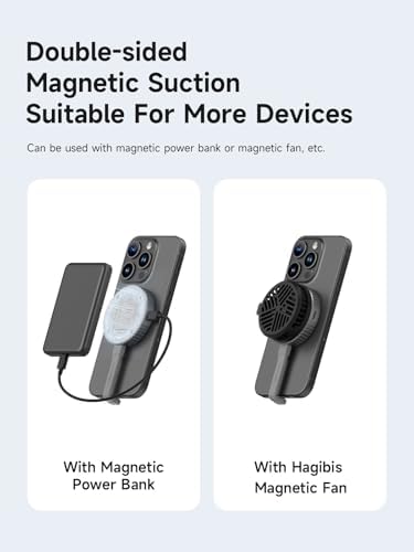 Revolutionize Your Storage with Hagibis Magnetic M.2 2230 NVMe SSD Enclosure – Ultimate USB-C 3.2 Gen2 Adapter for i Phone 16, 15 Pro Max, Mac Book, i Pad Pro & Android Devices | Lightning-Fast 10 Gbps Data Transfer, Durable Aluminum Design & Portable Convenience for On-the-Go Users