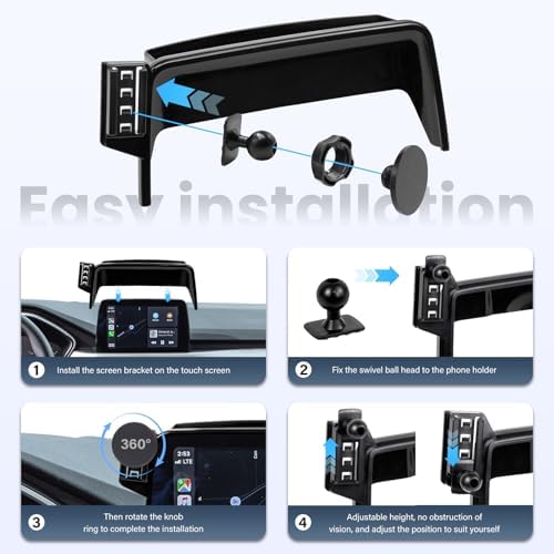 Magnetic Car Phone Holder for Mercedes CLA, GLA, A-Class (2015-2019) – Enhanced 360° Rotating Mount with Mag Safe Compatibility for Safe Navigation and Hands-Free Calling – Ideal for 8-Inch Displays – Elevate Your Driving with Superior Stability and Chic Aesthetics