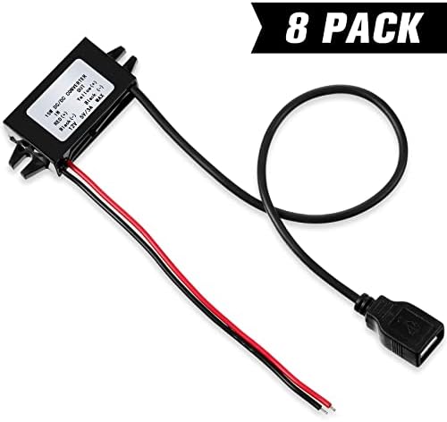 Weewooday 12 V to 5 V USB Buck Converter Duo – High-Efficiency Car Power Adapter for Seamless Device Charging on the Go