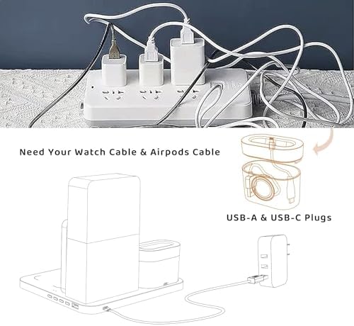 Transform Your Charging Experience with the 7-in-1 Wireless Charging Station – Integrated Alarm Clock, Adjustable Night Light, and Fast Charging Dock for i Phone 12/13/14/15/16 Pro & Air Pods – Sleek, Space-Saving Design for Home and Office Use