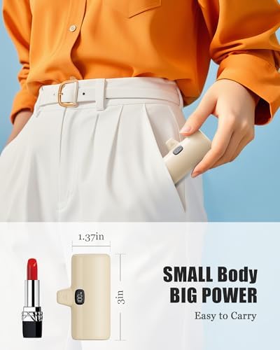 Ultra-Compact 5000 m Ah Mini Power Bank – 20 W Fast Charging Portable Charger for i Phone & Android – Lightweight Travel Essential with PD Compatibility & Smart Protection – Perfect for Short Trips, Camping, and Everyday Use