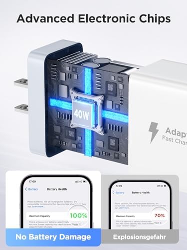 Aiminu 40 W 4-Port USB C Wall Charger Block 3-Pack – Efficient PD Fast Charging Solution for i Phone 15/14/13/12/11/Pro Max, i Pad & Android Devices – Ideal for Home, Travel, and Multi-Device Power Needs