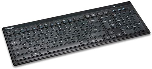Kensington Slim Type Wireless Quiet Keyboard – Sleek, Low-Profile Design for Ultimate Typing Comfort on Windows & Mac Devices, Enhanced Wireless Connectivity for a Clutter-Free Workspace