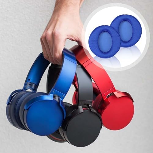 Transform Your Sony Headphones with Premium Sweatproof Earpads – Quick Fit Replacement Cushions Featuring Breathable Mesh & Advanced Isolation Foam for Ultimate Comfort and Sound Quality in Gaming & Music (Stylish Blue)