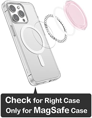 Upgrade Your i Phone Experience with Metisinno Purple Translucent Magnetic Base for Pop Socket Grips – Seamless Compatibility with Mag Safe Cases for Effortless Use and Stylish Appeal
