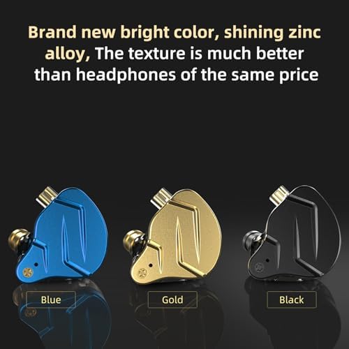 Discover the FEDAI KZ ZSN PRO X Hybrid In-Ear Monitors – Premium Bass Stereo Sound Earphones with Ergonomic Design, Featuring 1 BA + 1 DD for Unmatched Audio Fidelity, Durable Metal Build, Detachable Tangle-Free Cable, and Built-in Mic for Effortless Communication – Perfect for Audiophiles and Everyday Listeners Seeking Superior Sound Quality and Comfort