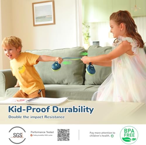 Premium i Clever BTH20 Kids’ Bluetooth 5.4 Headphones with Advanced Active Noise Cancellation – Up to 60 Hours of Playtime, Fast Type-C Charging, and Safe 80 d B Volume Limit – Ideal for Air Travel, Learning, and Entertainment – Award-Winning Kid-Friendly Design in Vibrant Blue for Young Audiophiles