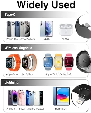 Compact 20 W Mini Fast Charging Power Bank for Apple Devices and Samsung – 5000 m Ah Travel-Ready USB-C Power Bank with Foldable Design for Enhanced Portability and Speed – Perfect for i Phone 15 Series and Apple Watch Users Seeking Reliable On-the-Go Charging Solutions