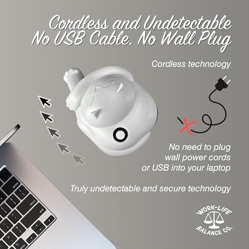 Stay Productive with the Ultimate Laptop Trackpad Jiggler – 6-Month Battery Life, Cordless Convenience, and Undetectable Functionality – Ideal for Professionals and Cat Owners – Effortlessly Keep Your Touchpad Active and Laptop Awake – Mechanical Mouse Mover with Easy ON/OFF Switch – Perfect for Meetings, Presentations, and Breaks – Enhance Your Laptop’s Performance with This Must-Have Accessory (Not Compatible with De II Models)