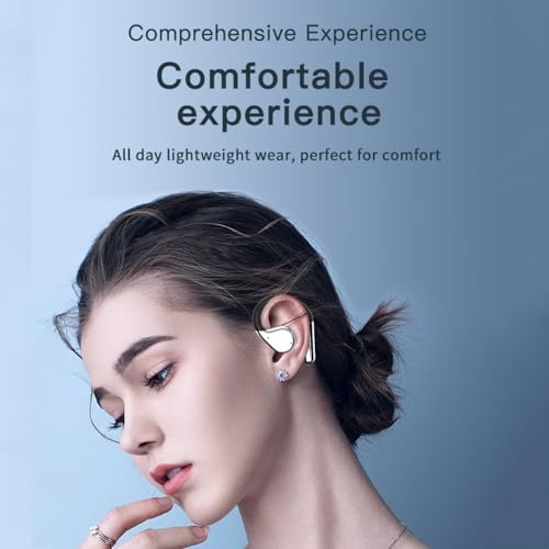 Premium Waterproof Bluetooth 5.4 Sport Earbuds with Ergonomic Ear Hooks – Next-Level Noise Cancellation & Touch Control for Active Lifestyles – Ideal for Running, Fitness, and Outdoor Adventures (Black) – LCD Display for Instant Connectivity Feedback