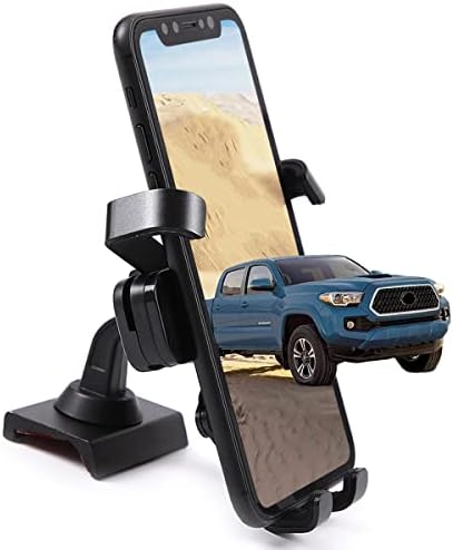CHEAYAR Premium Car Phone Holder for Tacoma (2015-2023) – Universal Mobile Phone Mount with 360° Rotation, Tool-Free Dash Clip Installation, and Durable Design for Enhanced Driving Safety and Connectivity