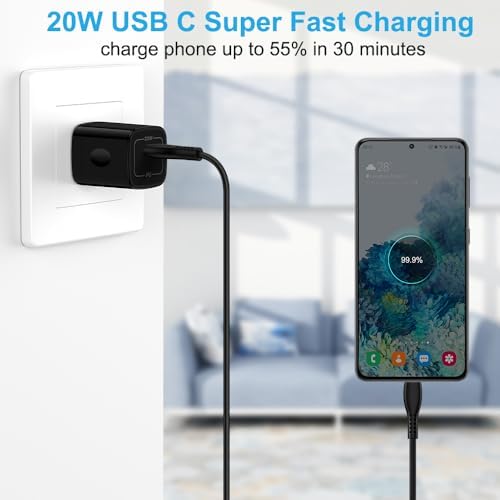 Ultimate Fast Charge Dual Adapter for Samsung Galaxy A36, A26 5 G & S25 Edge – High-Speed USB-C Wall and Car Charger with Versatile 3 FT & 6 FT Cables for Unmatched Convenience and Compatibility