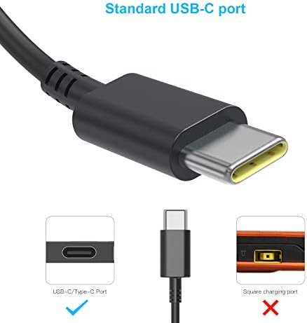 Power Up Your Devices with the Ayneff 65 W USB-C Laptop Charger – Ultimate Compatibility for Lenovo Chromebooks, Yoga, and Think Pad Models – Fast Charging with 5.9 ft DC Cable – Safe and Reliable Power Adapter for Mac Book Pro, Dell XPS, HP Spectre, and More – Overcurrent & Overheat Protection for Worry-Free Usage