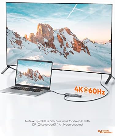 Sleek 5-in-1 USB C Hub Multiport Adapter – Aluminum 4 K HDMI, 1 Gbps Ethernet & 3 USB 3.0 Ports for Enhanced Connectivity on Mac Book Pro/Air, i Pad Pro & Surface Go – Ultimate Solution for Fast Data Transfer & Seamless Streaming