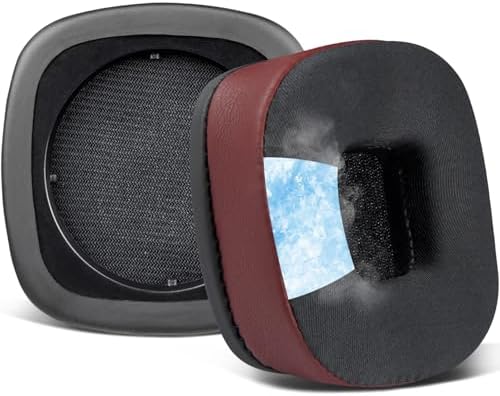 Upgrade Your Marshall Major I/II/III/IV/V Headphones with SOULWIT Cooling Gel Ear Pads – Premium Noise Isolation Cushions for Ultimate Comfort and Enhanced Sound Quality in Sleek Black Gold Design