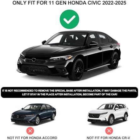 Mag Safe Civic Mount Charger for 2016-2021 Honda Civic – Premium Fast Charging Solution for i Phone 16/15/14/13/12/Mini Series with Intelligent Heat Dissipation – Effortless Installation & Secure Grip for Enhanced Driving Safety and Convenience