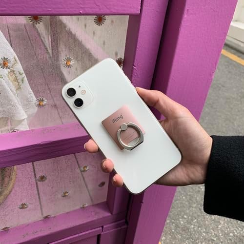 Wireless Charging-Ready i Ring Link Phone Holder – Pearl White Finger Grip & Stand for Ultimate Smartphone Security and Versatility – Compatible with i Phone, Galaxy & All Smartphones – Enhanced 360° Rotation & 180° Flip Design for Effortless Photo Angles – Durable Zinc Alloy & Polycarbonate Construction for Long-Lasting Use – Ultra-Strong Adhesive for Secure Attachment – Detachable Plate for Seamless Wireless Charging – Perfect for Video Calls, Streaming, and Everyday Use – Ideal for All Smartphone Models Including i Phone 14, Galaxy S21, and More – Elevate Your Device Experience with i Ring Link’s Innovative Grip Technology