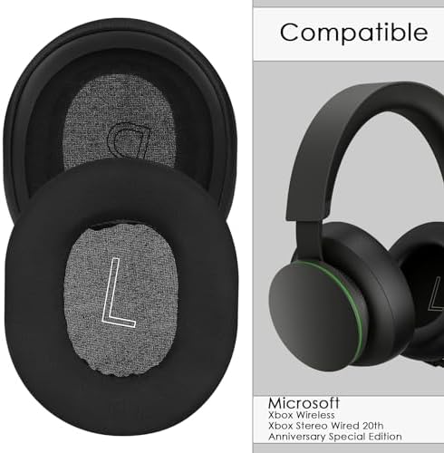 Upgrade Your Gaming with Cooling Gel Replacement Ear Pads for Xbox Wireless & Stereo Wired Headphones – Premium Black Earcushions Perfect for 20 th Anniversary Edition – Enhanced Comfort & Seamless Compatibility for Ultimate Performance