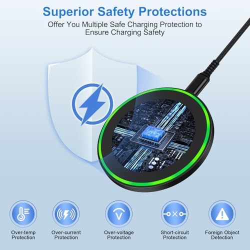 Fast Wireless Charging Pad for Moto G Power 2025/Edge 60 Stylus/G Stylus 5 G/Razr+ 2024/Pixelline 9 Series – 15 W High-Speed Android Charger Station with Anti-Slip Design for Ultimate Device Safety and Convenience