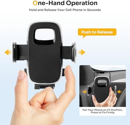 Karltys Magnetic Phone Holder for 2024-2025 Hyundai Sonata, 2022-2025 Ioniq 5, and Kona – Superior Stability with 6 N52 Magnets, Anti-Slip Airbag Design, Universal Fit for Most Smartphones, Effortless Installation on Metal Panels, Enhancing Safe Navigation and Accessibility