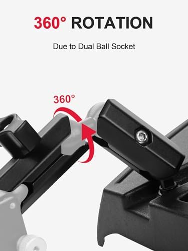 Revolutionary 2 PCS Aluminum Double Socket Arm Mounting System – Lightweight Adjustable Connectors for 20 mm Ball Head Adapters – Perfect for Photographers and Travelers Seeking Stability – Versatile Cell Phone Holder & Camera Mounting Solution – Durable Vehicle Accessories for Enhanced Device Performance – Quick Setup with Optimal Viewing Angles – Ideal for All Smartphone and Camera Compatibility