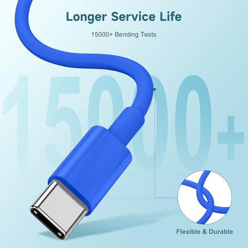 Revolutionary 60 W USB-C Charging Cable Trio – Fast Charge Your i Phone 15, Mac Book Pro, i Pad Pro & Air Pods 4 with Reliable 3 ft Durability – Ultimate Compatibility for Enhanced Performance and Convenience – Ideal for Home, Office, and On-the-Go Use – Sleek White Design for Effortless Style and Organization