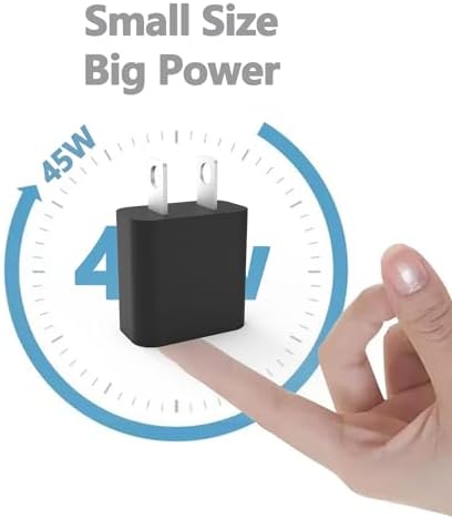 Ultimate 45 W Fast Charger for Samsung Galaxy Tab S9 Series & S24 Ultra – Includes 3.3 Ft Charging Cable for Unmatched Speed – Sleek, Lightweight Design with Overheat Protection for Safe, On-the-Go Charging – Ideal Power Solution for Home and Office Use