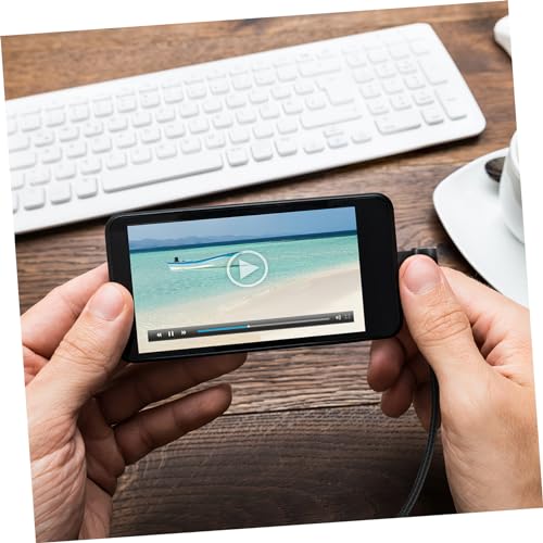 90-Degree USB Micro Cable – 1 m Nylon Braided Right Angle Charger for Universal Phones – Fast 2.4 A Data Transmission – Durable & Tangle-Free Connectivity Solution for Enhanced Performance