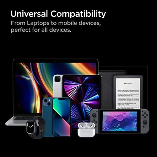 Spigen 120 W Ga N III 4-Port USB C Charging Station – Ultimate Fast Charging Solution for Mac Book, i Pad, i Phone 16/15/14/13, HP, Dell XPS & More | High-Efficiency Multi-Device Power Hub with Compact Design for Home & Travel