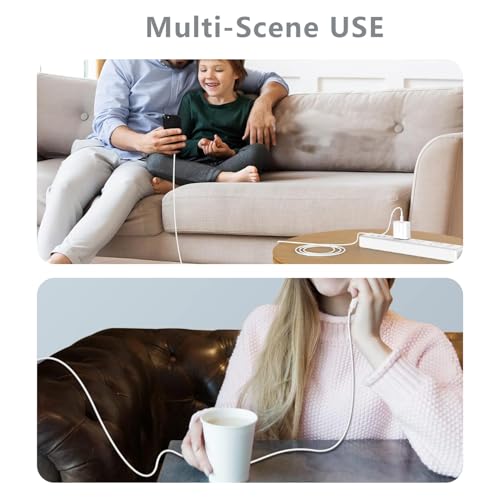 Ultimate 5 FT USB C Fast Charger Cable – High-Speed Charging with Enhanced Durability for All USB-C Devices, Tangle-Free Design and Over-Voltage Protection for Reliable Performance on the Go