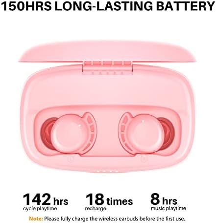 Ultimate Tribit Wireless Earbuds: 110-Hour Playtime, Bluetooth 5.3, IPX8 Waterproof, Noise Reduction, Ergonomic In-Ear Design for Comfortable Listening – Perfect for Gym, Commute & Home Use