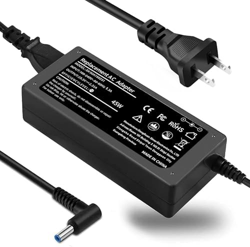 TSKYBEAR 45 W Laptop Charger for HP Pavilion x360 – Ultra-Fast 19.5 V Power Adapter Compatible with Multiple Models – Reliable Replacement AC Adapter for Efficient Charging and Enhanced Performance – Ideal for On-the-Go Professionals and Students