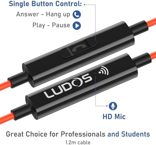 LUDOS Ultra Magnetic USB-C Earbuds for i Phone 16 & Samsung Galaxy – Superior Sound Performance with 5-Year Warranty, Ergonomic Comfort for All-Day Use, Tangle-Free Magnetic Design for Music and Calls – Sleek Black Finish