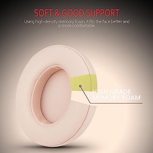 Upgrade Your Beats: Krone Kalpasmos Studio 3 & 2 Replacement Ear Pads – Soft Memory Foam Cushions for Ultimate Comfort and Noise Isolation in Vibrant Red – Perfect Fit for Wired & Wireless Models (B0501, B0500) – Enhance Sound Quality & Style Effortlessly