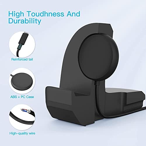 TUCANA Premium Silicone Charging Stand for Google Pixel Watch – Non-Slip Base Design for Effortless Stability and Fast Charging – Sleek, Space-Saving Accessory for Modern Workspaces – Durable and Easy to Maintain