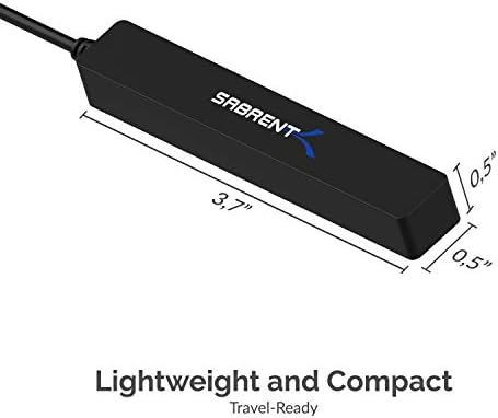 SABRENT 90 W 20-Port USB 2.0 Fast Charging Hub – Ultimate Multi-Device Power Station with UL Certified 12 V Adapter for Quick and Efficient Charging of Smartphones, Tablets, and More – Compact Design for Home and Office Use