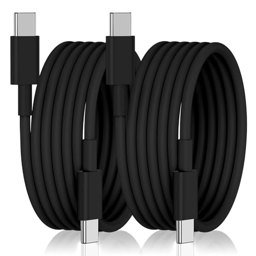 Premium 6 FT USB-C Fast Charger Cable for i Phone 15 & 16 – Durable Nylon Braided Charging Cord – 2-Pack for Rapid Charging with Enhanced Compatibility for Mac Book Pro, i Pad Air 4/5, and i Pad Pro – Tangle-Free, Long Reach Design for Ultimate Convenience