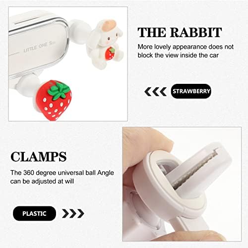 Charming Rabbit-Themed Air Vent Phone Holder for Vehicles – Universal Silicone Phone Cradle with Enhanced Magnetic Grip for Optimal Security – Perfect for Hands-Free Navigation and Stylish Interior Decor