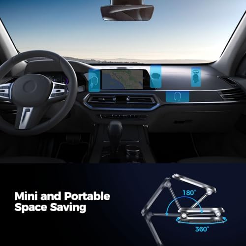 Ultimate Magnetic Phone Holder for Car – 6 X Strong Magnets, 360° Adjustable Rotation, Easy Install Dashboard Mount – Universal Compatibility for All Smartphones – Sleek Black Design for Modern Vehicles – Enhance Your Driving Experience with Hands-Free Navigation and Secure Phone Access