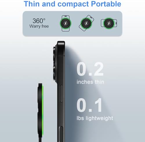 S25 Ultra Fast Wireless Charging Pad – Premium Qi-Compatible Charger for Samsung Galaxy S25/S24/S23/S22/S21/S20/S10 & Google Pixel 9/9 Pro XL/8 Pro/7/6 – Sleek Design with Anti-Slip Surface & Included Adapter for Optimal Performance – Elevate Your Charging Experience with Enhanced Speed and Compatibility