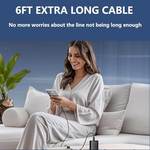 Ultra-Fast 45 W Samsung USB-C Charger with 6 ft Cable – Dual Pack for Galaxy S25/S24/S23/S22/S21/S20 & Note 10 Plus – Versatile Type C Charging Cord for Enhanced Performance and Connectivity – Perfect for Home, Office, and Travel