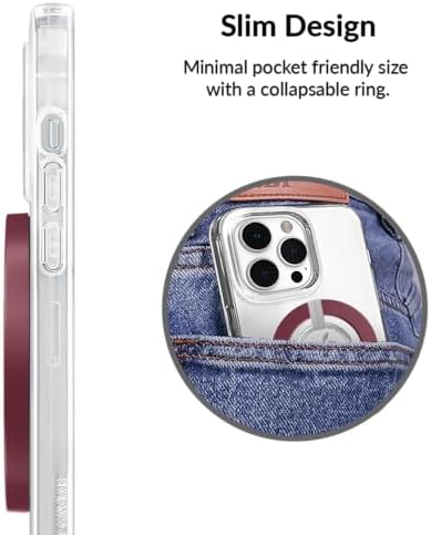 Transform Your i Phone 16, 15, 14, 13, 12 with VELVET CAVIAR’s Amethyst Purple Leopard Mag Safe-Compatible Grip – Stylish Magnetic Ring Holder & Adjustable Stand for Effortless Hands-Free Viewing, Secure Texting, and Enhanced Usability – Elevate Your Mobile Experience with Durable, Lightweight, and Customizable Accessory