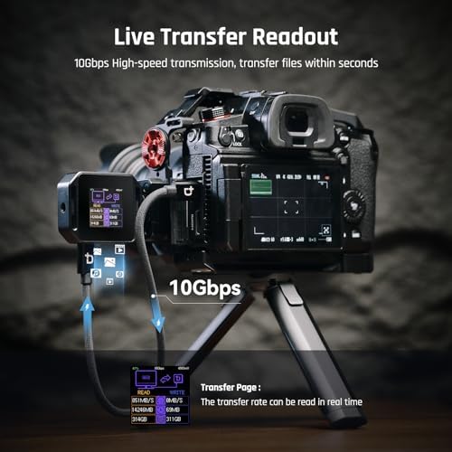 DOCKCASE Ultra-Fast M.2 2230 NVMe SSD Enclosure with Power Loss Protection – 10 Gbps USB-C 3.2 Gen2, Secure Installation with 1/4″ Screw Hole, Enhanced Compatibility for M-Key and B+M Key Drives, Ideal for Professionals and Tech Enthusiasts