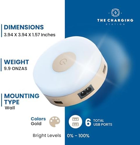 Revolutionary 6-Port USB Charging Hub with Quick Charge 3.0 – High-Efficiency Multi-Device Power Station for Smartphones, Tablets, and Smartwatches – Ultimate Rapid Charging Solution for Home and Office with Advanced Surge Protection and Modern Aesthetic Design