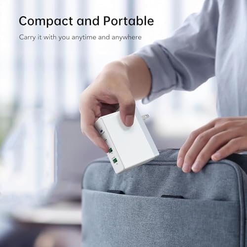 Ultra-Fast 140 W Ga N USB-C Power Hub – Smart 4-Port Charging Station for Laptops, i Phone 15/16, Mac Book Pro/Air, Galaxy S23/S24, and Dell – Sleek, Efficient Design for Home and Office Use