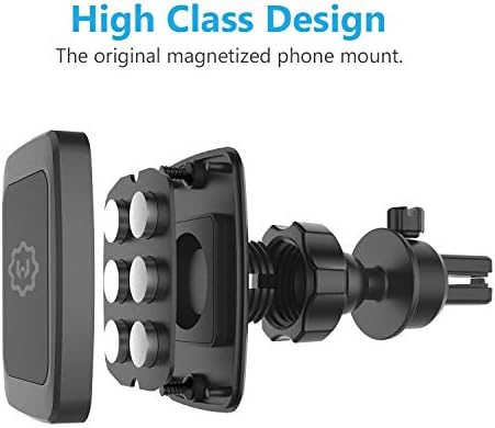 Wix Gear Universal Magnetic Phone Car Mount – Swift-Snap Air Vent Holder for Secure Smartphone Access – Enhanced Stability and Compatibility for Safe Driving – Effortless Installation and Sleek Design for All Devices