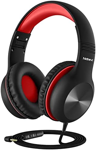 Premium Kids Over-Ear Headphones with Built-In Microphone – Safe Volume Control, Lightweight Dark Green Design for Online Learning & Travel, HD Sound Quality, Collaborative Audio Sharing Feature for Enhanced Learning Experiences