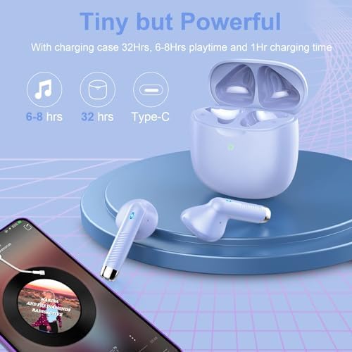 Discover the Ultimate Pink Bluetooth 5.4 Earbuds – Premium Noise Cancellation, IP7 Waterproof Design for Active Lifestyles, Up to 32 Hours Playtime, Perfect for Fitness Buffs and Frequent Travelers, Effortlessly Syncs with Android & i OS Devices