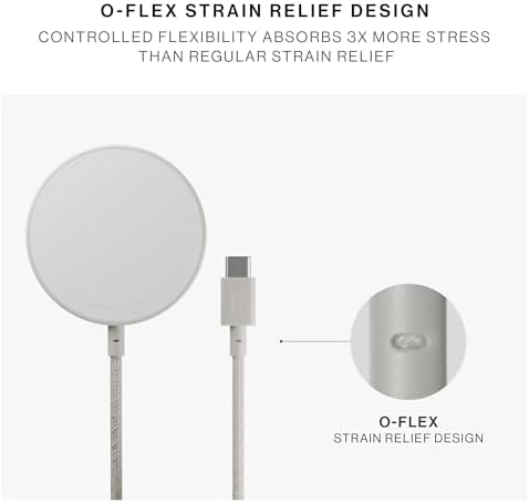 Native Union Snap Stand Magnetic Wireless Charger – Qi2 Certified & Mag Safe Compatible Fast Charging Station for i Phone 16/15/14/13 & Qi Devices – 15 W Power, Ergonomic Design, and Stylish Sandstone Finish for Seamless Use