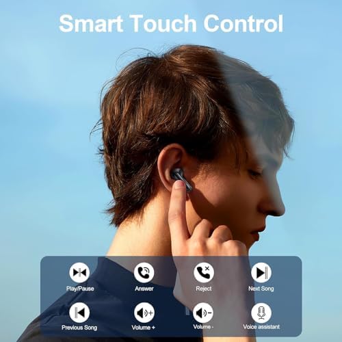 Blackview Advanced Wireless Noise Canceling Earbuds – Bluetooth 5.3 for Rapid Pairing, IPX7 Waterproof for Ultimate Durability, Enhanced Built-in Microphone for Crystal Clear Calls, 56-Hour Playtime for All-Day Use, LED Power Indicator for Effortless Battery Monitoring, Perfect for Active Lifestyles with Android/i OS Compatibility